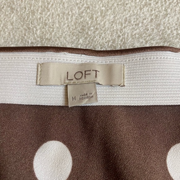 LOFT Brown A-Line Midi Skirt for Casual Wear - Picture 4 of 5